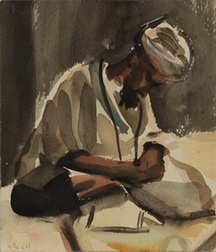 Seated Man in Turban