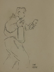 Soldier with Bottle, Cigarette and...