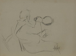 Soldier Drinking From Flask