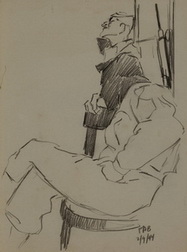 Soldier Relaxing with Cigarette