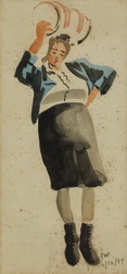 Woman with Tambourine