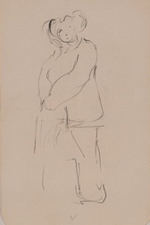 Sketch of Young Girl in Pants