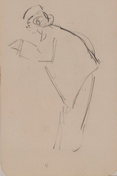 Sketch of Woman in Uniform