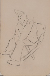 Sketch of Seated Soldier