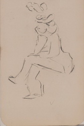 Sketch of Woman in Hat