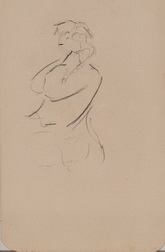 Sketch of Seated Woman