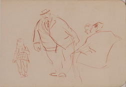 Sketches of Fat Man, Seated...