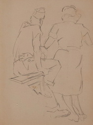 Sketch of Seated Soldier and...