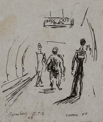 Figures in the Underground Tube, London