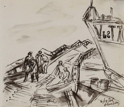 Sketch of Wreckage of MULBERRY...