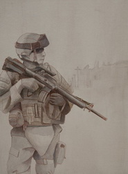 Untitled (Soldier on Patrol)