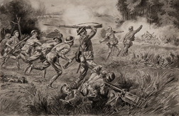 American Soldiers Attacking