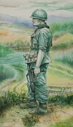 Air Cavalryman In Quang Tin