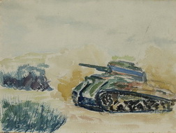 Tank in Desert