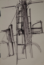 Sketch of Soldier on Ladder...