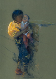 Panamanian Indian with Child