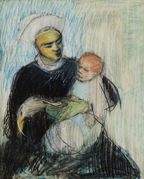 Catholic Sister And Child