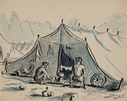 Tent Scene At Moosburg