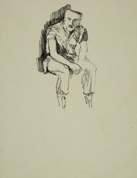 Sketch of Seated Soldier