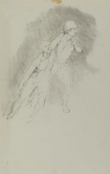 Sketch of Soldier Aiding Wounded