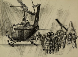 Vietnamese Soldiers Board Helicopters