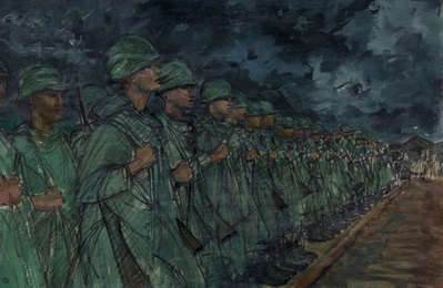 Monsoon (Soldiers Being Briefed Before Action)