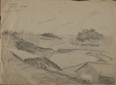 Terrain Sketch - 65th Regiment Command Post Area