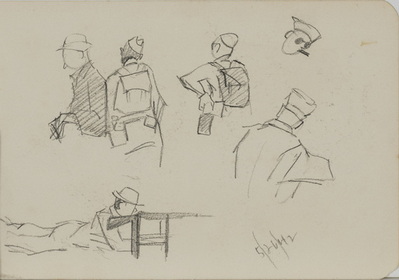 Soldiers with Backpacks and Rifle Practice