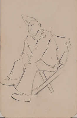 Sketch of Seated Soldier