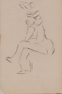 Sketch of Woman in Hat