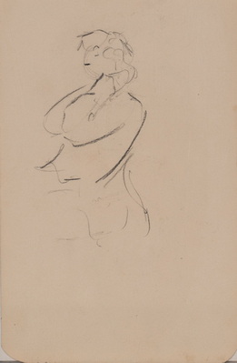 Sketch of Seated Woman