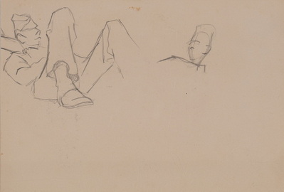 Sketches of Resting Soldiers