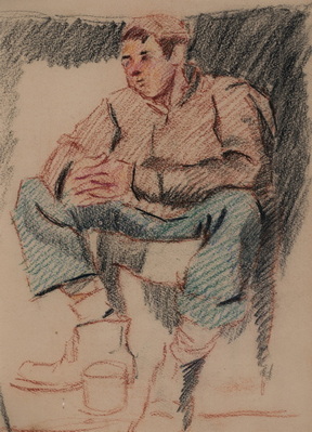 Seated Soldier with Cup