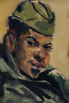 Portrait of African-American Soldier