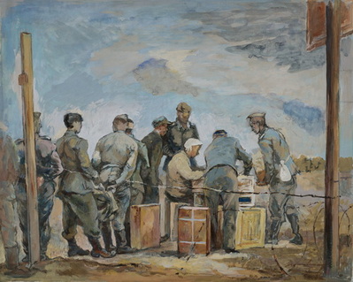 German Prisoners Receiving Rations