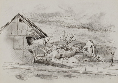 Destroyed Farm at Maison Rouge