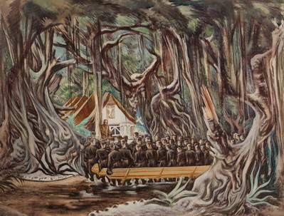 Army Chapel In A Banyan Grove