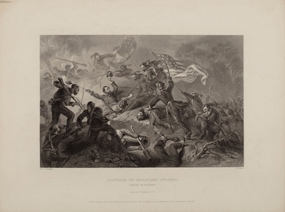 Capture of Roanoke Island, Charge of Zouaves