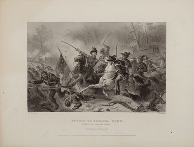 Battle of Shiloh, Tenn. Charge of General Grant