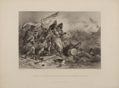 Death of Pakenham at the Battle of New Orleans