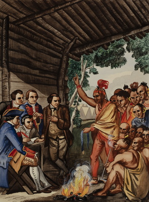 Colonel Bouquet And Indians In Conference