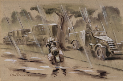 Regimental Command Post On Maneuvers