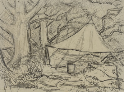 Tents - Marshalling Area, England, June 4th, 1944