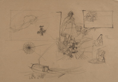 Sketches of Boats, Copters, Etc.