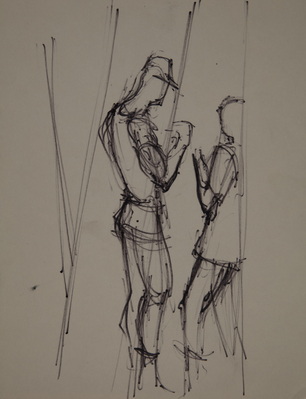 Sketch of Two Soldiers