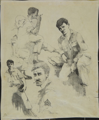 Field Sketch During Tet Offensive