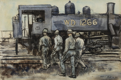 G.I. Locomotive Engineers Going To Work