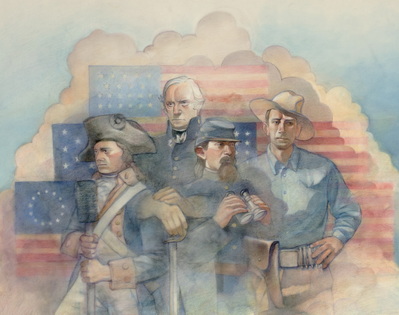 Soldiers of Early American History: Cover Illustration for CMH Book