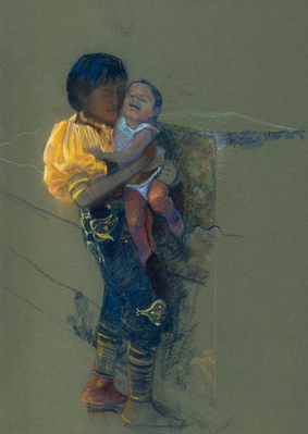 Panamanian Indian with Child