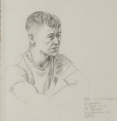 Portrait of SPC William Shortis, Augmentee to OPFOR